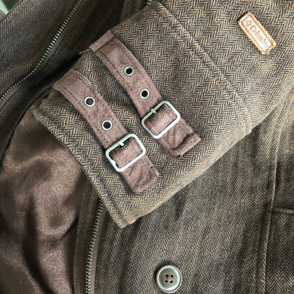 Columbia Wool XCO Hooded Buckle Long Coat SZ XS - Picture 8 of 8